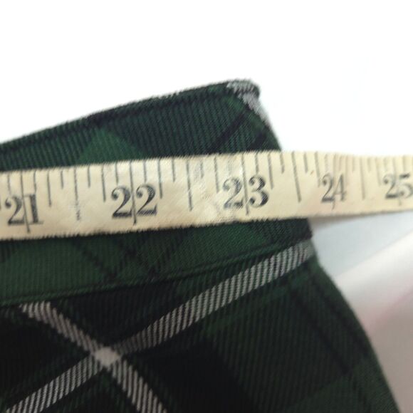 VTG Tripp NYC Womens 4 47x23 Green Plaid Knee Length A-Line Skirt - Picture 6 of 7